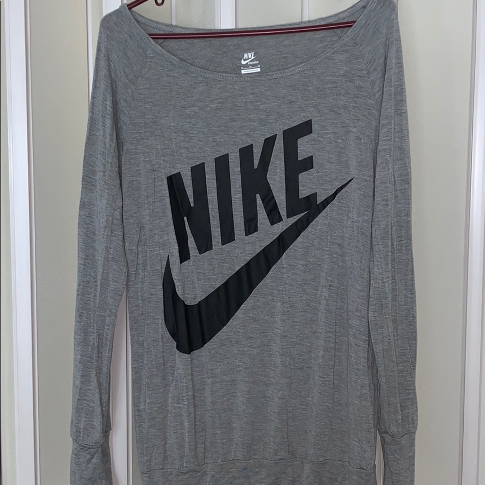 Off the shoulder Nike top